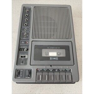 EIKI Commercial Cassette Tape Player Recorder Model 3279A 4x voice grab